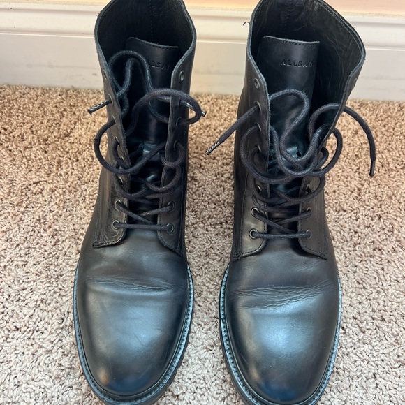 All Saints Black Leather Men´s Boots